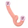 Dildo de Duas Pontas para Auto Prazer Lesbiânico, Pênis Falso de Duas Pontas Anal e Vaginal, Calça Vestível de Dragão de Duas Cabeças Atacado