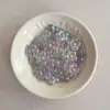 Acrílico transparente com revestimento UV fosco, florzinha pequena, acessórios DIY para miçangas para correntes de celular, chaveiros, pingentes e materiais decorativos