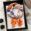 Faixa de Cabelo Francesa de Luxo e Fitas para Primavera e Verão, Lenços Quadrados Elegantes e Versáteis, Conjuntos, Camisas e Lenços e Echarpes da Moda