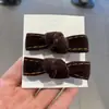 Terciopelo Nueva Textura Tela Lazo Pasador de Pelo Moda Simple Pinza para Flequillo Diadema Tocado Boutique Accesorios para el Cabello
