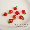Colgante de Cereza Pequeña Resina de Durazno Alta Transparencia Exquisito con Perlas Material Hecho a Mano Joyería Linda Accesorios para DIY Hecho a Mano
