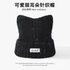 Nuevo gorro de punto con orejas de gato 2026 para mujer, gorro de invierno cálido que cubre las orejas, estilo coreano que adelgaza la cara, gorro de lana lindo multicolor