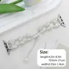 Borrado de Pérdida, Adecuado para Apple Watch Watch con Cadena Metal Diamante Lazo Pulsera Correa