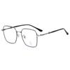 B26104 Venta Caliente Metal Marco Redondo Lentes Antiluz Azul Libro Rojo Celebridad en Línea Mismo Estilo Lentes Planos para Miopía