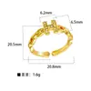 Europa y Estados Unidos joyería de moda transfronteriza cien personalidad apertura ajustable diamante mariposa estrella amor cobre micro incrustación anillo