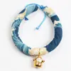 Collar para Gato Estilo Japonés Campana para Gato y Perro Collar para Mascota Grabado para Perro Collar de Cuerda para Gato Diy1 Suministros para Mascotas
