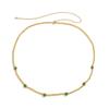 Cadena de cintura tejida con cuentas coloridas de estilo bohemio para mujer, estilo vacacional transfronterizo europeo y americano, con margaritas y flores.