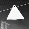 Raspador de Plástico Raspador Duro Trapezoidal Triangular Retangular Semicircular Raspador de Massa Bolo Creme Ferramentas de Panificação DIY