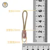 Cordón de TPU moldeado por inyección personalizado con tirador de cremallera translúcido hueco para ropa, bolsos y chaquetas, con tirador desmontable