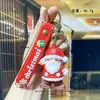 Llavero de Dibujos Animados Navideños Papá Noel Muñeco de Nieve Árbol de Navidad Colgante Material de PVC Lindo Accesorio para Mochila