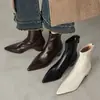 Adelgazantes y delicadas, con aumento interno de altura, punta fina, botines de tacón medio, botas cortas de moda para mujer, nueva colección Otoño e Invierno 2026