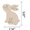 Manualidades de decoración de fiesta de Pascua transfronteriza, procesamiento de colgantes pequeños, graffiti DIY pintado a mano, pequeñas virutas de madera en blanco