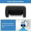 Accesorios de flores pequeñas transfronterizos de Amazon filtro de algodón filtro para dispensador de agua para mascotas esponja de filtro negra en forma de U venta al por mayor