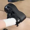 Zapatos Bajos Gruesos de Moda para Mujer 2026 Invierno Nuevos Populares Estilo Británico Retro Mocasines Zapatos Pequeños de Cuero para Mujer