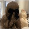 Estilo coreano retro arco grampo de cabelo elegante simples clipe de rabo de cavalo outono e inverno cocar de veludo grampo de cabelo Coreia do Sul acessórios para o cabelo