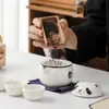 Set de Té de Viaje Kung Fu Panda Traje Regalos para Reuniones de Negocios Regalos de Acompañamiento al Aire Libre para Empleados Regalos para Extranjeros