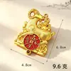 Colgante Accesorios Año de la Oveja 2027 Colgante de Plástico Chapado en Oro Decoración Festiva de Año Nuevo para Bonsái Accesorios de Oveja Pequeña Yuanbao