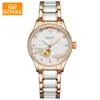 Reloj Suizo Nuevo de Esfera Grande para Mujer, Reloj Mecánico de Moda Totalmente Automático de Gama Alta, Reloj de Cerámica Luminoso para Mujer