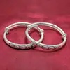 Pulsera de plata de ley para niños plata pura 999 pulsera de ciruela para niños año saludable feliz seguro estilo étnico luna llena regalo