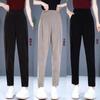 Pantalones de pierna ancha transfronterizos 2023 para mujer, nuevos de principios de primavera, cintura alta simulada, holgados, adelgazantes, cintura alta, casuales, tipo traje, nuevos