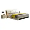Atacado de fábrica cama de couro simples moderna cama de tecido tecnológico 1,8 m cama de casal 1,5 m cama de casal tatami cama de casamento