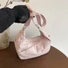2026 Novo Estilo Coreano Casual Simples Bolsa de Axila Grande Capacidade Moda Versátil Grande Capacidade Ombro Único Transversal