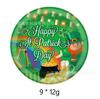 Suministros de decoración para la fiesta de San Patricio plato de papel desechable vaso de papel servilleta mantel banderín inserto traje de fiesta