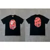 2026 Comercio Exterior Transfronterizo Marca de Moda Cabeza de Mono Tiburón Bape Camiseta de Manga Corta Pesada Nueva de Verano Suministro al por Mayor