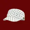 Gorra de béisbol de estilo coreano, nicho retro, con lunares bordados, visera plana, para mujer, primavera y verano, visera de béisbol con estampado de letras que adelgaza el rostro, moderna