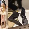 Estudiantes Famosos de Internet Usan Sandalias Deportivas Planas Casuales para Uso al Aire Libre, Chanclas Romanas Retro de Caña Alta Populares Transfronterizas