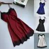 Camisón Sexy de Estilo Nuevo Europeo y Americano para Mujer con Ribete de Encaje, Corto, Ceñido a la Cintura, Bodycon, Ropa de Casa, Ropa de Dormir