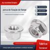 Porca de travamento de flange de metal completo de aço inoxidável 304 GB6187 porca não solta