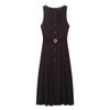 Para Aliexpress Más Vendido Transfronterizo Estilo Europeo y Americano Ropa para Mujer al por Mayor Vestido Midi con Cinturón