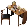 Escritorio Plegable de Madera Maciza Estudiante Hogar Dormitorio Apartamento Pequeño Sencillo Escritorio de Escritura Escritorio de Estudio Oficina Escritorio para Computadora