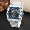 2024 Nuevo Reloj para Hombre Rm Más Vendido Cuarzo Hueco Tendencia de Moda Tipo Barril Fabricante Venta al por Mayor Dropshipping