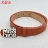 Cinturón de Mujer de Marca Grande Celebrado en Internet de 2.5CM Traje de Mezclilla Moda Simple Versátil Cinturón Decorativo