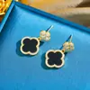 [traje] Moda Transfronteriza Lujo Ligero Zirconio Completo Elementos Finos Viento Cobre Microincrustado Pendientes Acero de Titanio Collar traje Venta al por Mayor