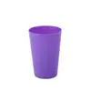 160ml Taza de Agua de Plástico Colorida de Boca Ancha de Color Sólido para Niños, Taza para Comida y Bebida, Leche, Cerveza, Taza para Cepillarse los Dientes, Baile