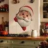Árvore de Natal Criativa Papai Noel Espiando Cabeça Interruptor Adesivo Adesivo de Parede Fundo de Parede Decoração de Casa Adesivo de Parede Autoadesivo