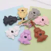 Nuevo Colgante de Perro de Peluche Muñeca de Cuero Decoración de Bolso Llavero Perro de Dibujos Animados de Cuero Sintético Colgante de Mochila