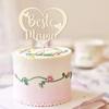 Decoración de Pastel de Madera Estilo Ins Transfronterizo Día de la Madre Horneado Plug-In Plug-In para Pastel de Cumpleaños de Mamá