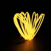 Lâmpada de Linha Luminosa Lâmpada Feita à Mão Modelo de Material Neon DIY Lâmpada LED Mini Fio de Ferro Fino Cordão de Lâmpada de Luz Fria