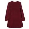 Suéter de Punto para Mujer 2026 Otoño Invierno de Longitud Media Holgado Talla Grande Versátil Vestido Capa Base Suéter Grueso Estilo Madre Gordita Elegante
