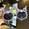Gafas de Sol para Niñas Pequeñas Princesas, Gafas de Sol para Niños, Accesorios para Fotos Temáticos de Kuromi, Gafas de Dibujos Animados con Protección Solar, Lindas