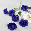 Novo produto transfronteiriço: Arranjo de papoulas de 6 cabeças para casamentos, decoração com flores artificiais, ornamento de planta em vaso, decoração de casa, adereço de fotografia