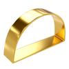Anel de Guardanapo Popular Europeu e Americano de Metal em Forma de D Nova Fivela de Guardanapo Anel de Guardanapo Simples Moderno Fabricante Atacado