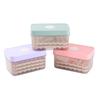 Molde de prensado transfronterizo con tapa para cubitos de hielo, caja de hielo cuadrada de grado alimenticio, refrigerador, caja de almacenamiento de hielo congelado