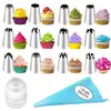 Set de Boquillas para Manga Pastelera Tamaño Grande 25 Piezas Acero Inoxidable Manga Pastelera Decoración de Pasteles con Crema Herramientas para Hornear Venta al por Mayor
