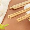 Nuevo Modelo en Estantes, Palillos Públicos Extensibles de Madera de Haya, Palillos de Madera con Caparazón de Tortuga para Olla Caliente, Palillos Brillantes, Palillos para Fideos, Palillos para Frituras