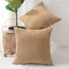 Funda de Almohada de Pana al por Mayor Transfronteriza Funda para Cojín de Sofá Lujo Ligero Tacto de Gama Alta Cojín para Cabecera Cojín para Respaldo Sin Relleno